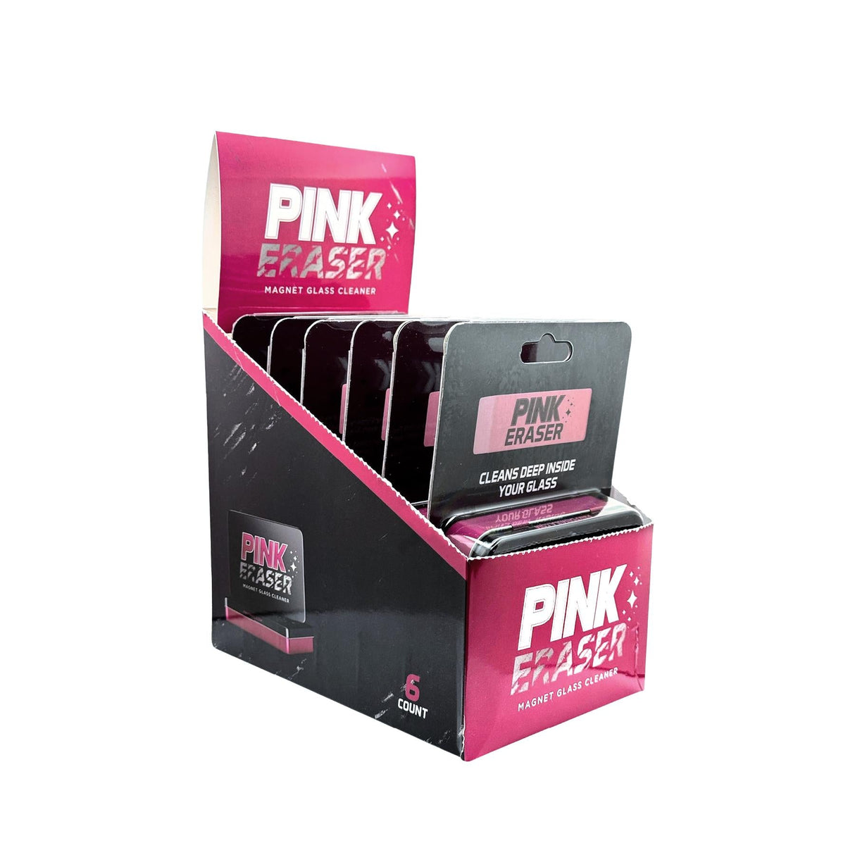 Pink Formula Pink Eraser - Magnet Glass Cleaner (6-Pack Display)