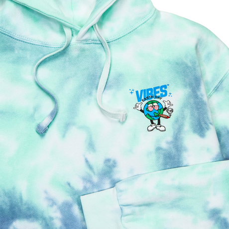 VIBES Earth Day Tie Dye Hoodie