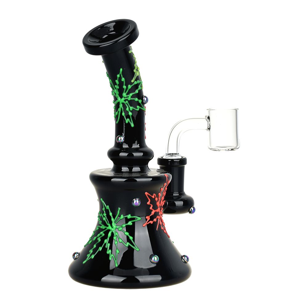 420 Neon Leaf 6.5" Dab Rig