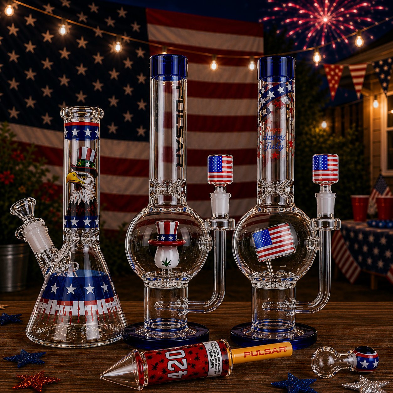 4th of July Bongs for Sale