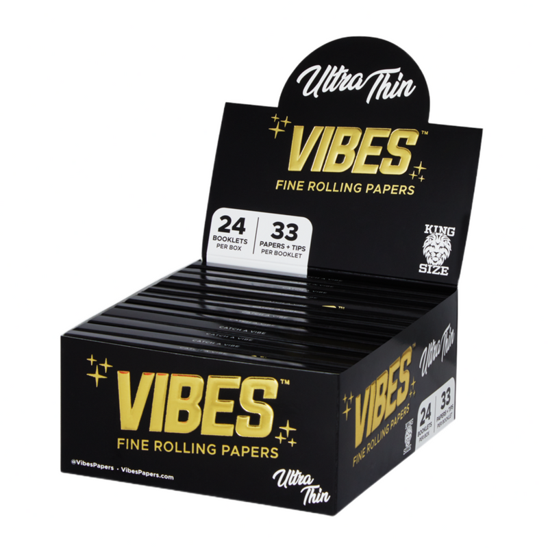 VIBES King Size Slim with Tips Box (24 Pack)