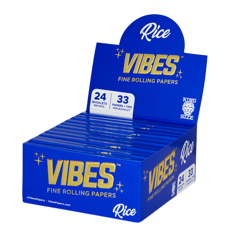 VIBES King Size Slim with Tips Box (24 Pack)
