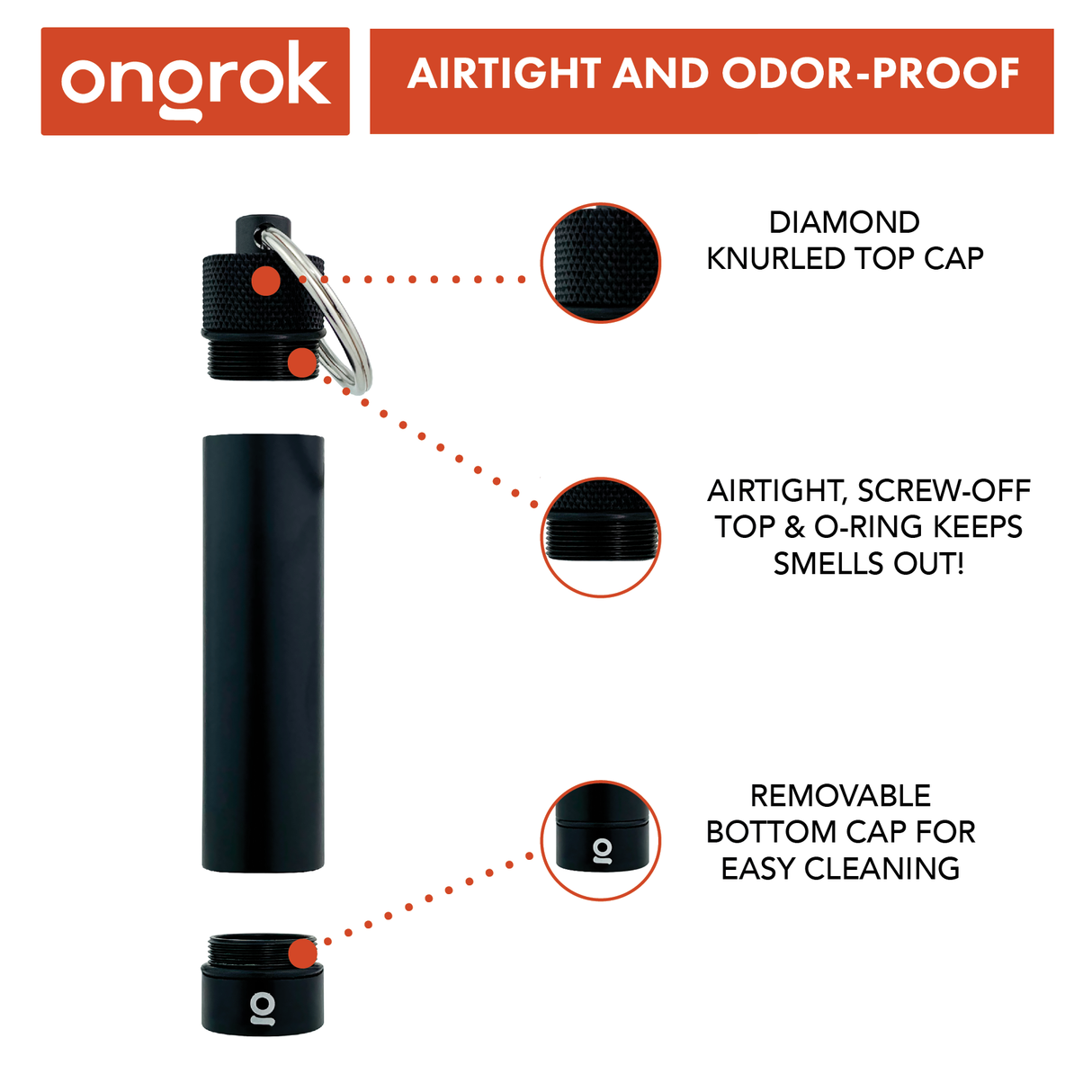 Ongrok Aluminum Storage Keychain