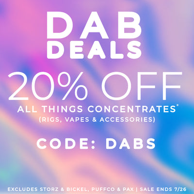 20% OFF Dab Products with code: DABS