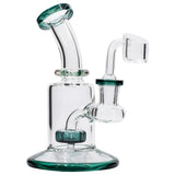 CaliConnected Showerhead Perc Mini Rig Teal