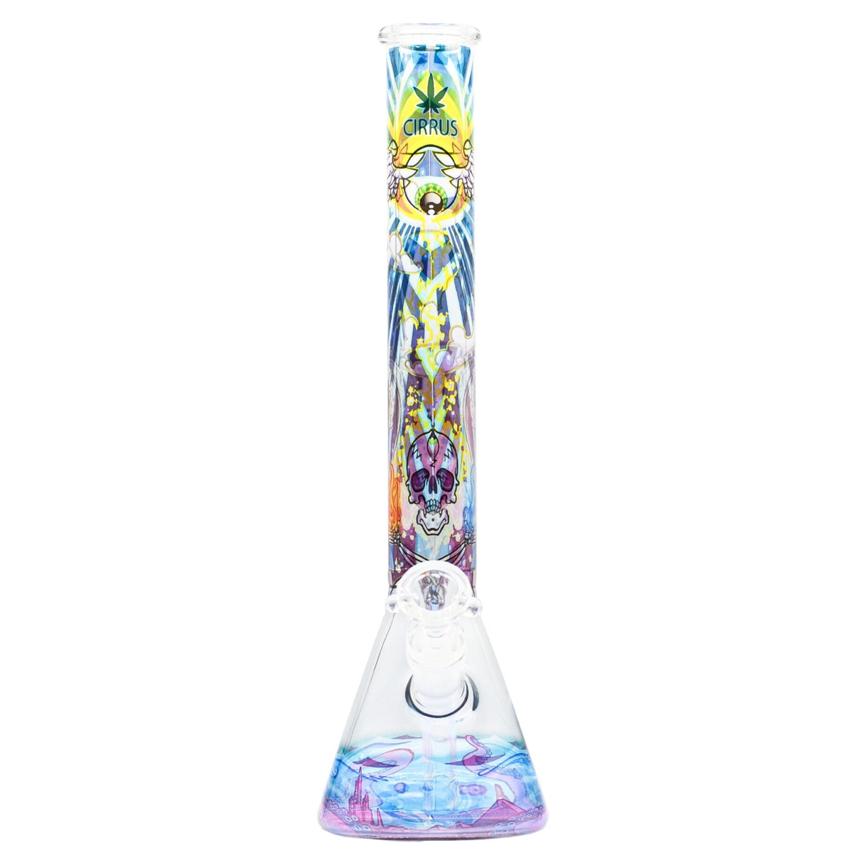 Cirrus Glass Beaker Bong Front