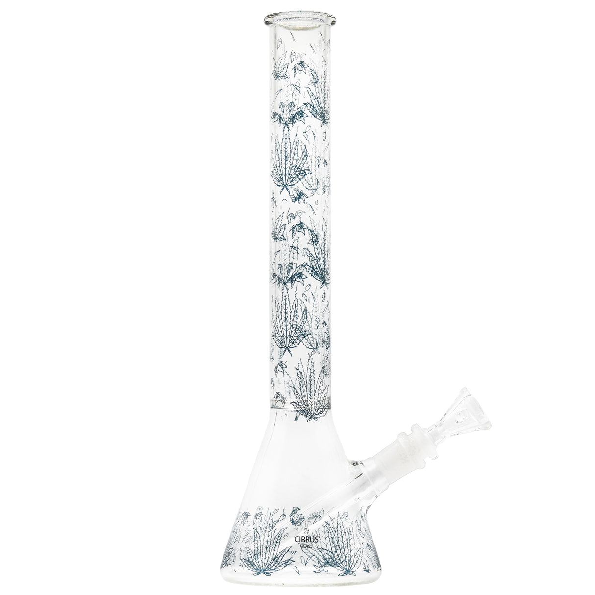 Cirrus Glass Blue Sativa Beaker Bong