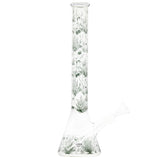 Cirrus Glass Green Sativa Beaker Bong