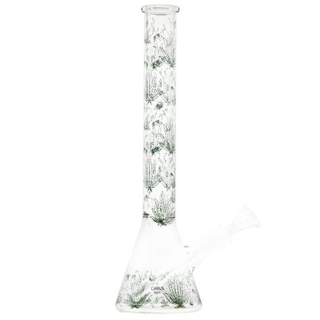 Cirrus Glass Green Sativa Beaker Bong