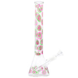 Cirrus Glass Pink Pebble Beaker Bong