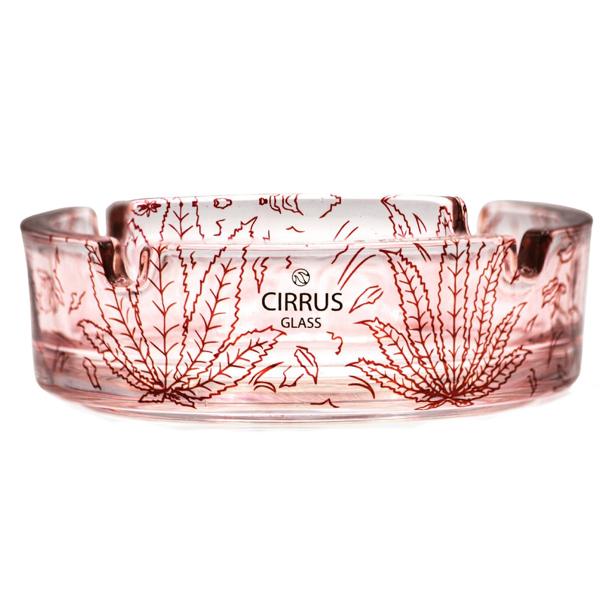 Cirrus Glass Red Sativa Ashtray