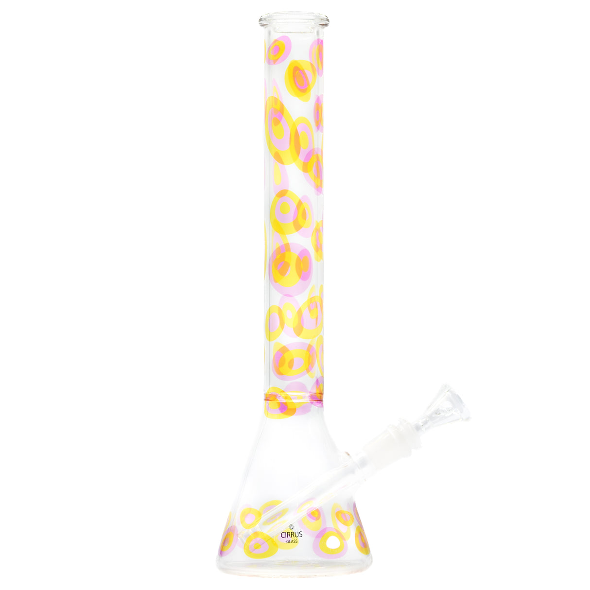 Cirrus Glass Yellow Pebble Beaker Bong