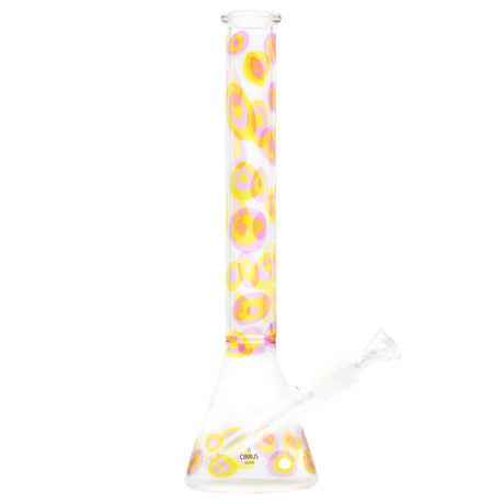 Cirrus Glass Yellow Pebble Beaker Bong