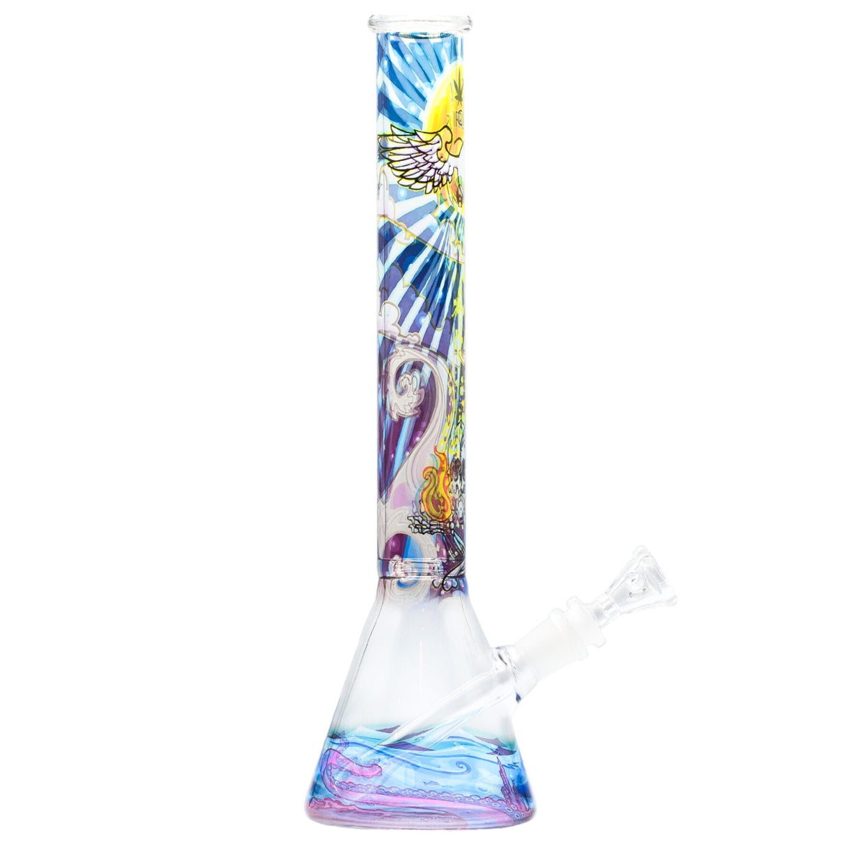 Cirrus Glass Smoke On Water Beaker Bong