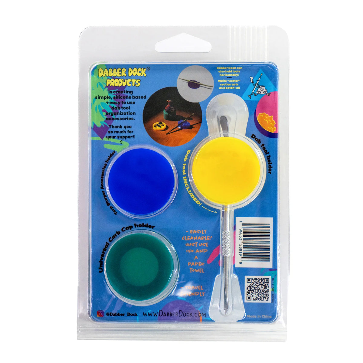 Dabber Dock Combo Kit – 3pc Silicone Dab Tool Organizer