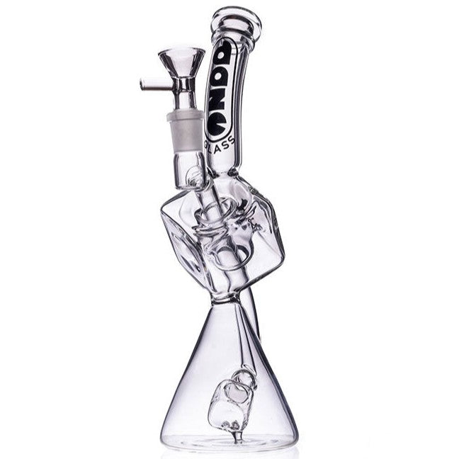 Daze Glass 10" Cube Perc Beaker Bong