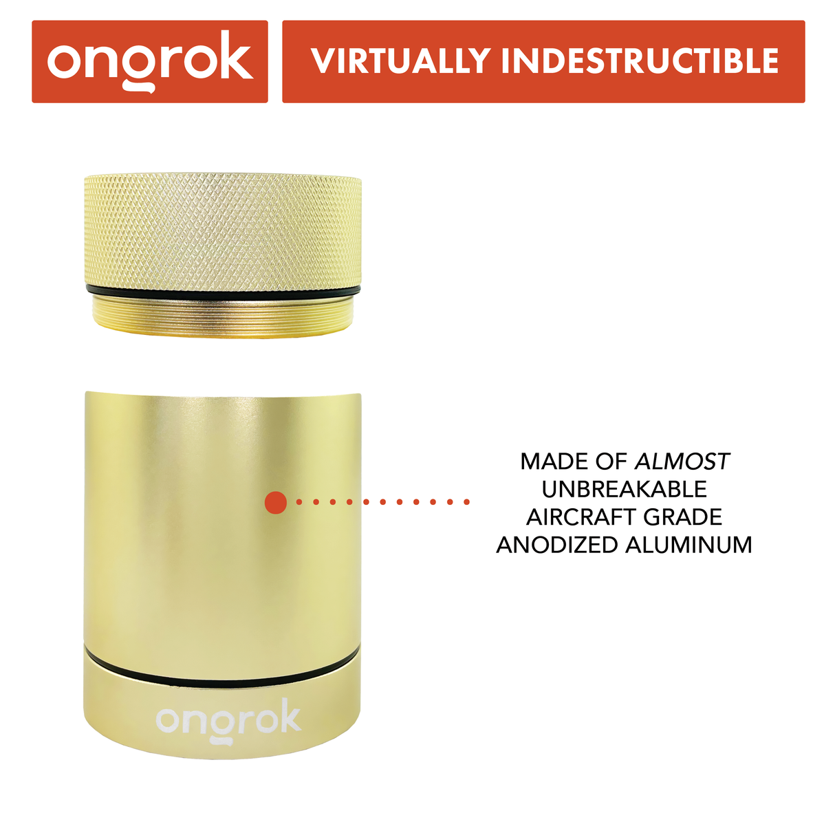 Ongrok Aluminum Metal Storage Jar