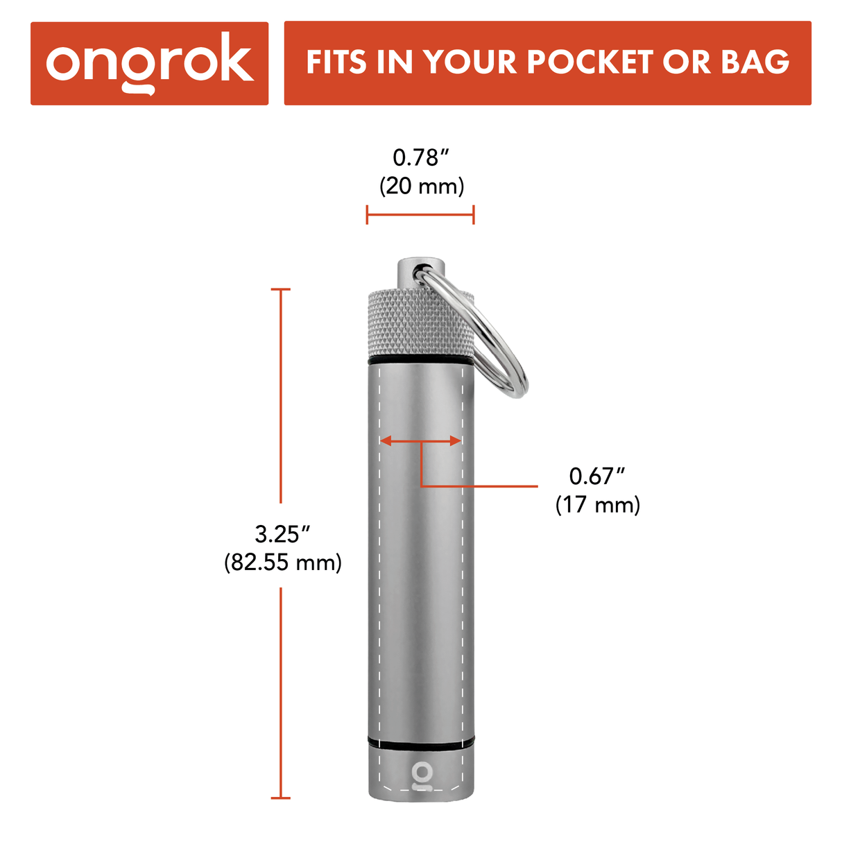 Ongrok Aluminum Storage Keychain