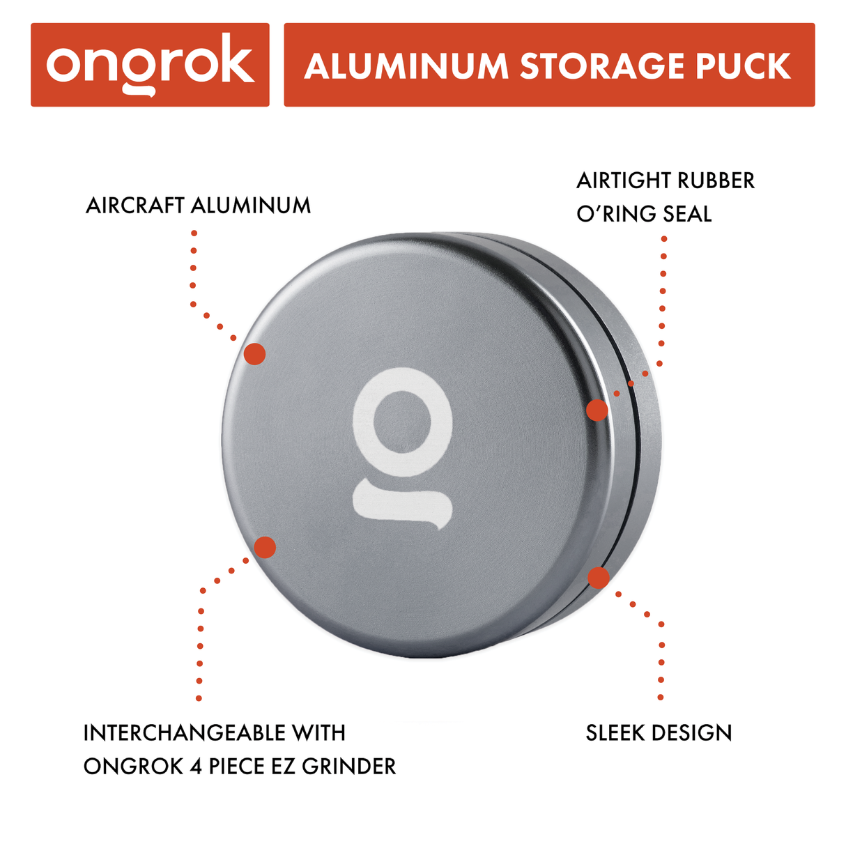 Ongrok Aluminium Storage Puck