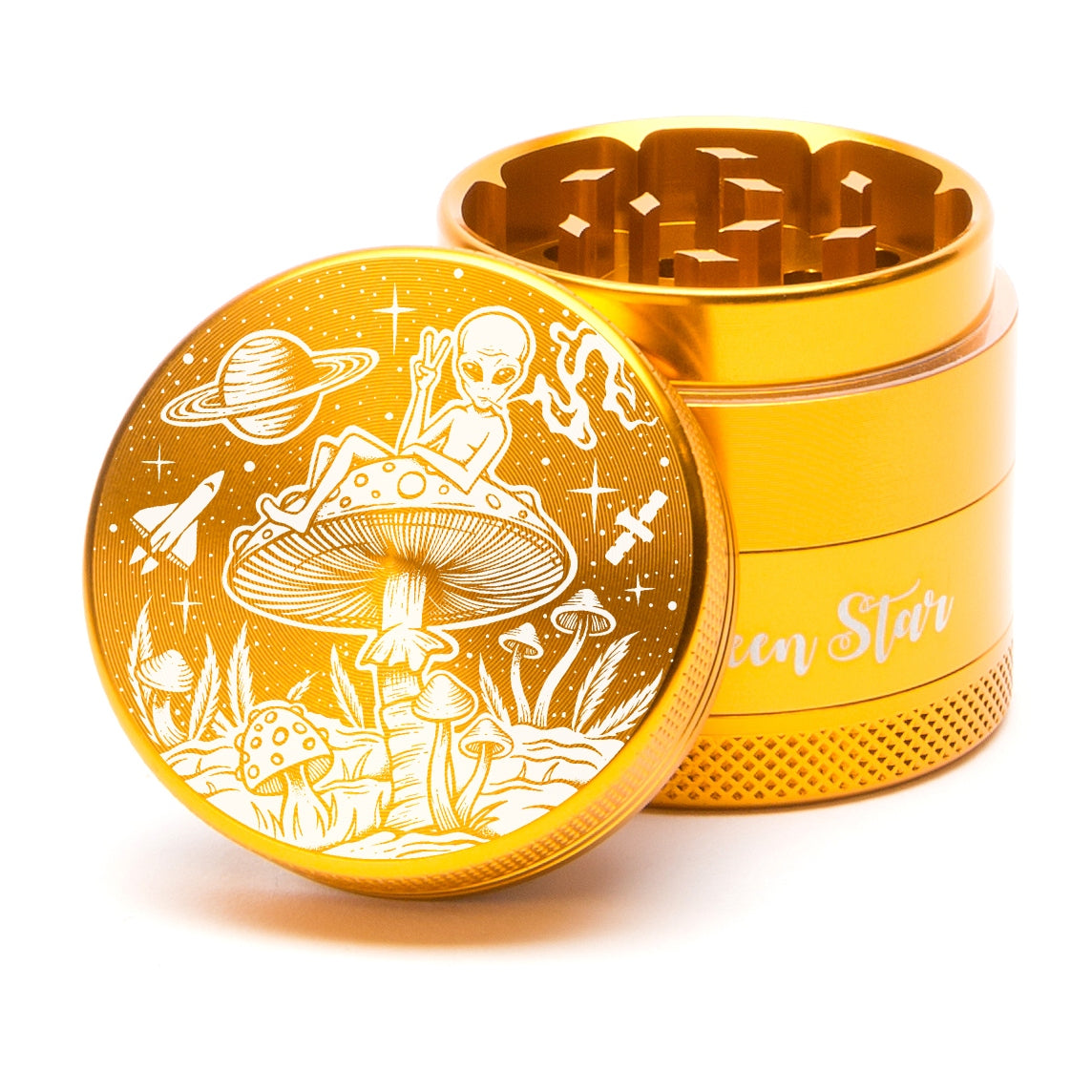 Green Star Medium 4-Piece Grinder