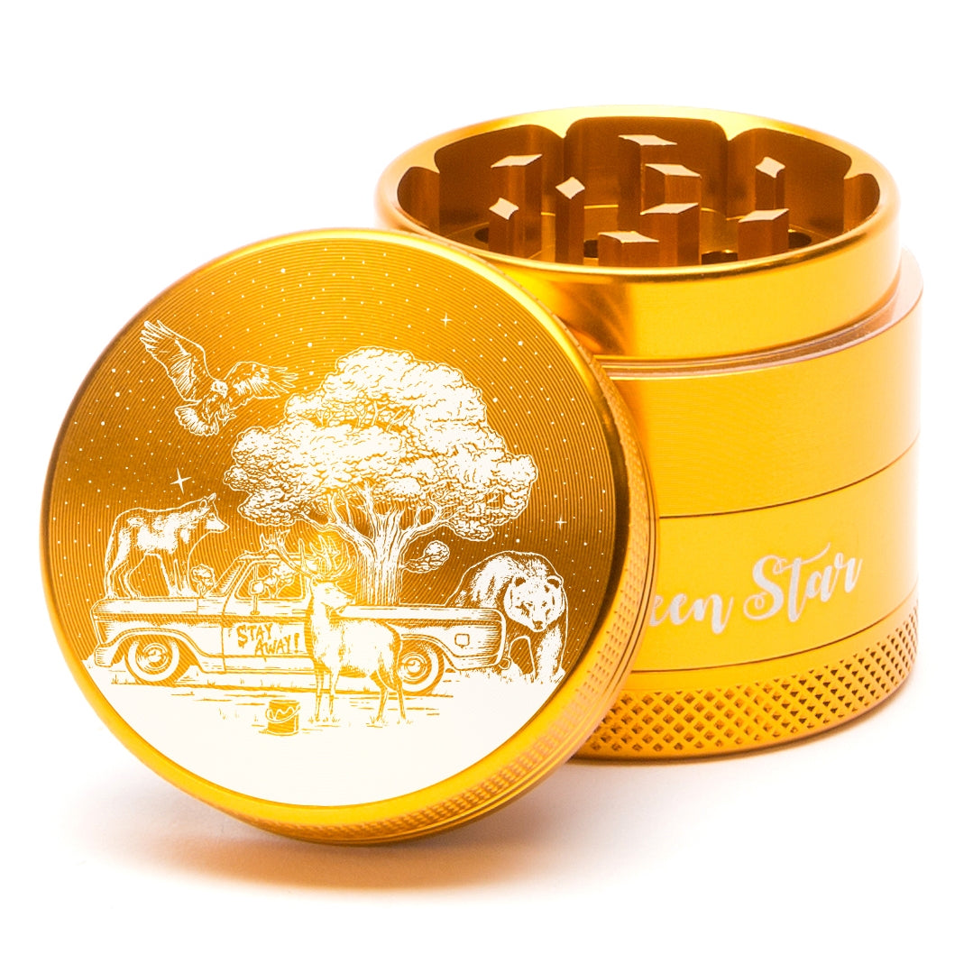 Green Star Medium 4-Piece Grinder