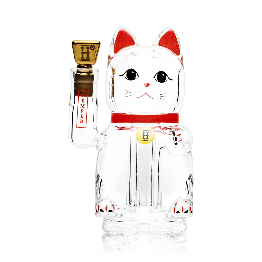 Hemper Lucky Money Cat Puffco Peak Glass Attachment