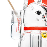 Lucky Money Cat Puffco Peak Glass Bubbler Attachment