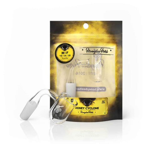 Honeybee Herb Yellow Line Quartz Banger