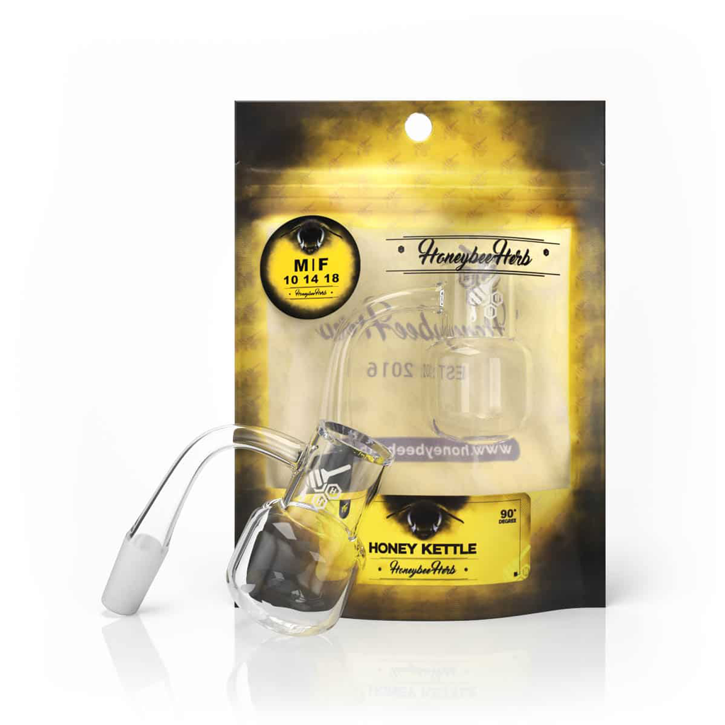 Honeybee Herb Yellow Line Honey Kettle Quartz Banger