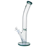 18 inch Thick Glass Bent Neck Straight Tube Bong