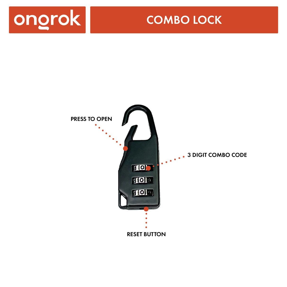 Ongrok Carbon-lined Wallets with Combination Lock (Multiple Sizes)