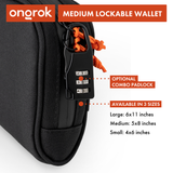 Ongrok Carbon-lined Wallets with Combination Lock (Multiple Sizes)