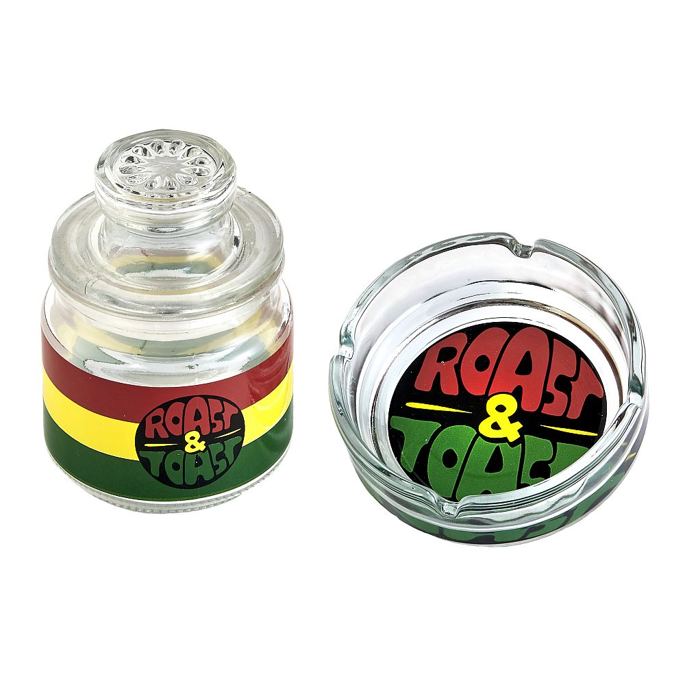 Roast & Toast Ashtray & Stash Jar Set