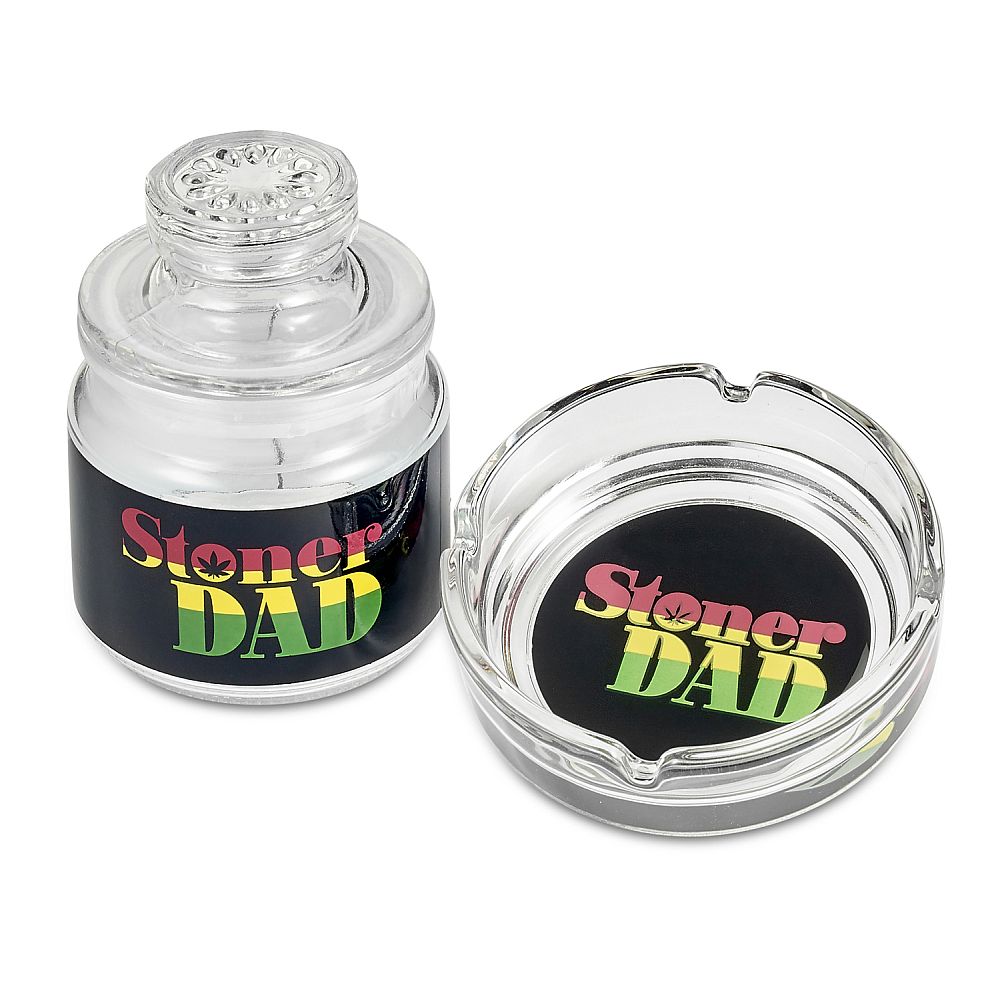 Roast & Toast Ashtray & Stash Jar Set