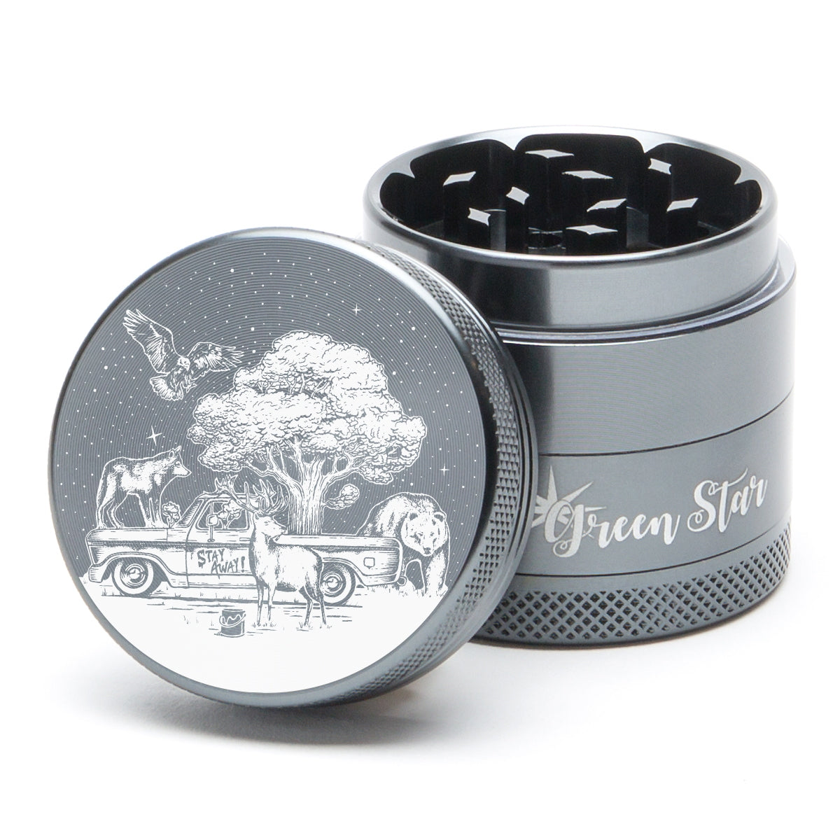 Green Star Novelty Small 4-Piece Grinder