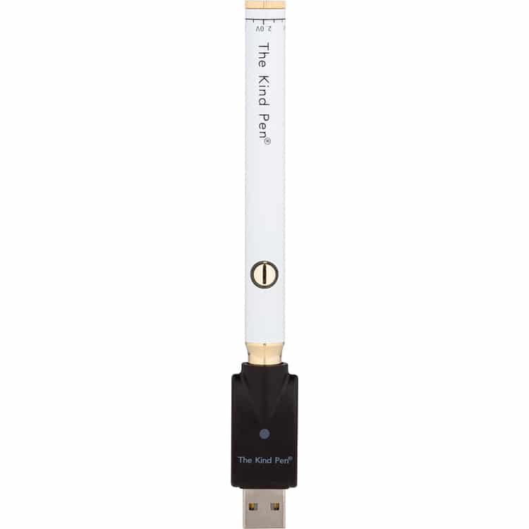 Kind Pen Twist Vape Battery White & Gold