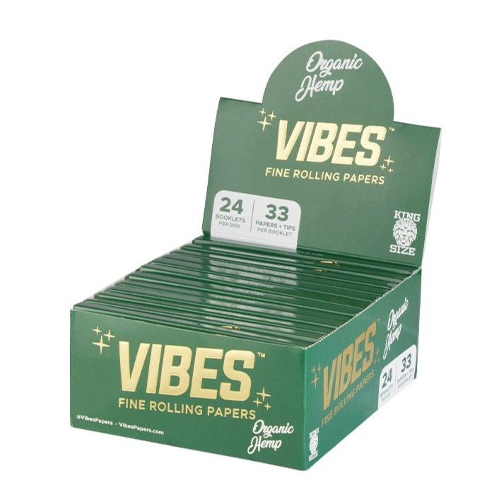 VIBES King Size Slim with Tips Box (24 Pack)