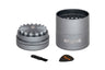 New Size! Mini 5 Piece, Flower Petal Toothless Grinder (55mm) ONGROK USA Gun Metal 