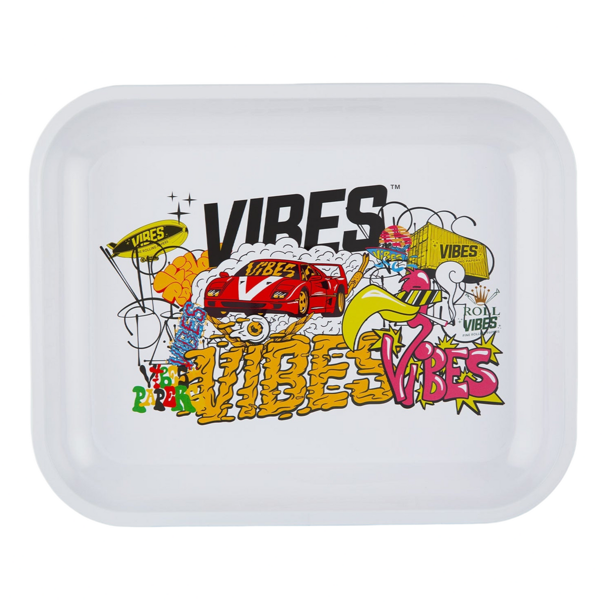 VIBES Collage Rolling Tray