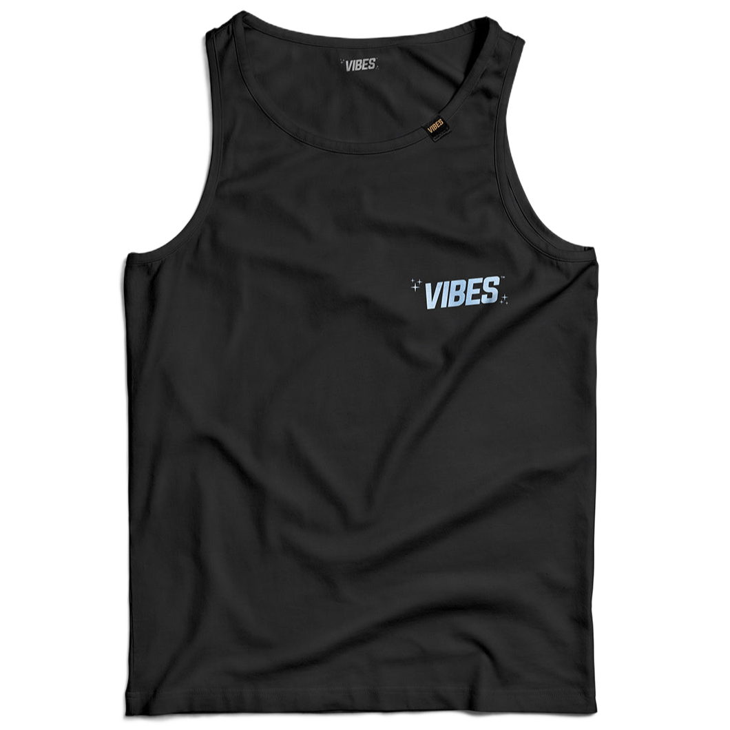 VIBES Joint Cloud Black Tank Top