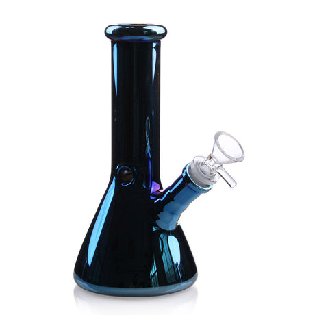 Blue Glass 8 Inch Beaker Bong