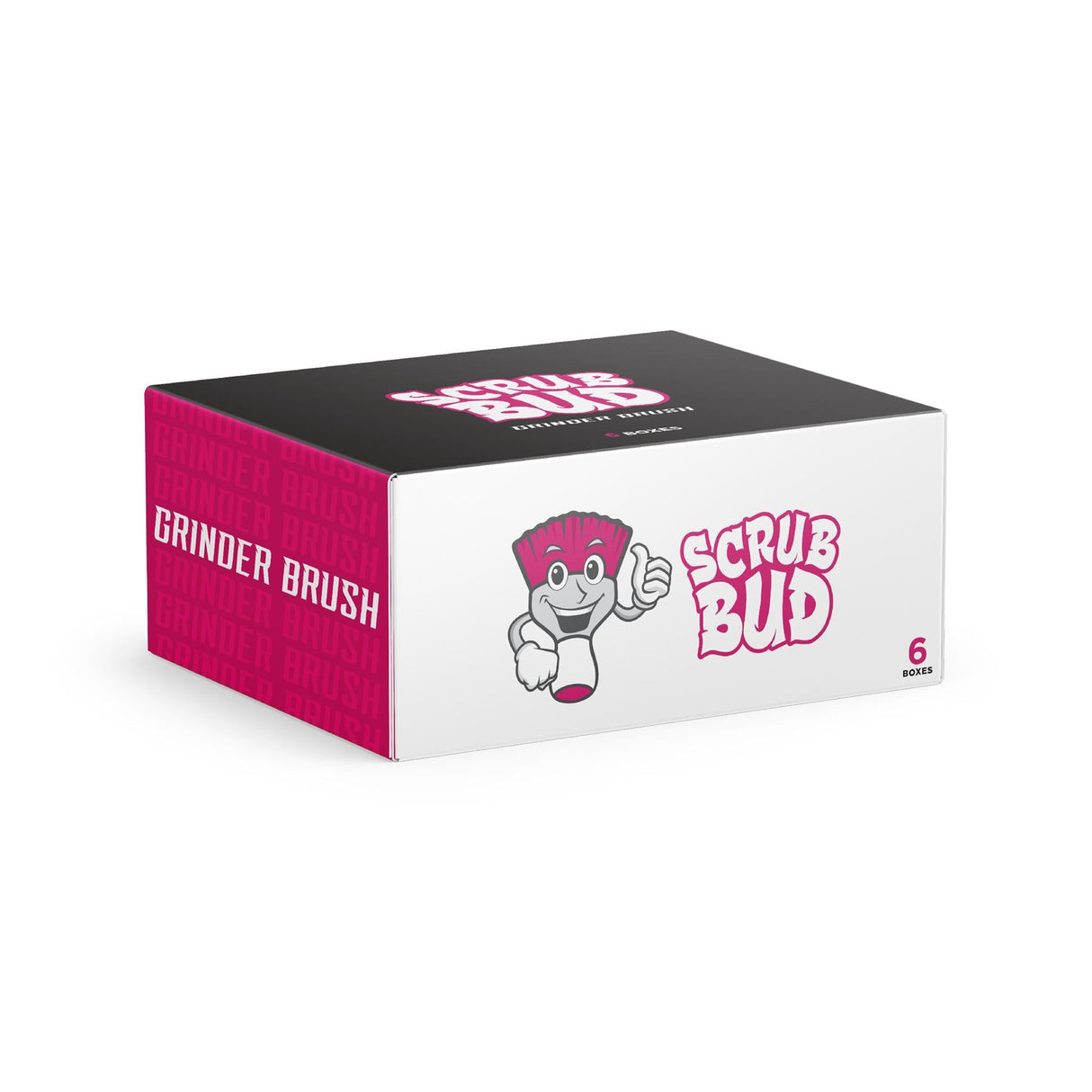 Pink Formula Scrub Bud - Grinder Brush (6-Pack Display)