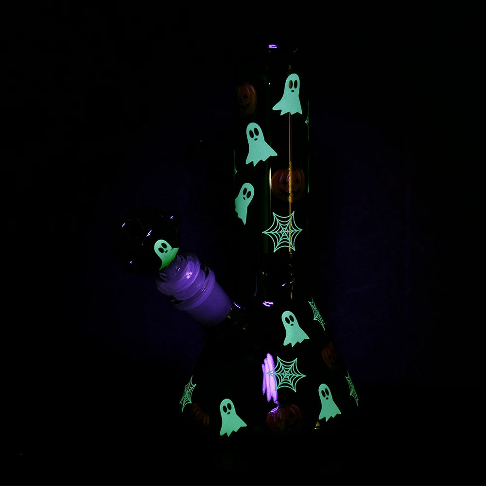 CaliConnected Halloween Decoration Glow Beaker Bong