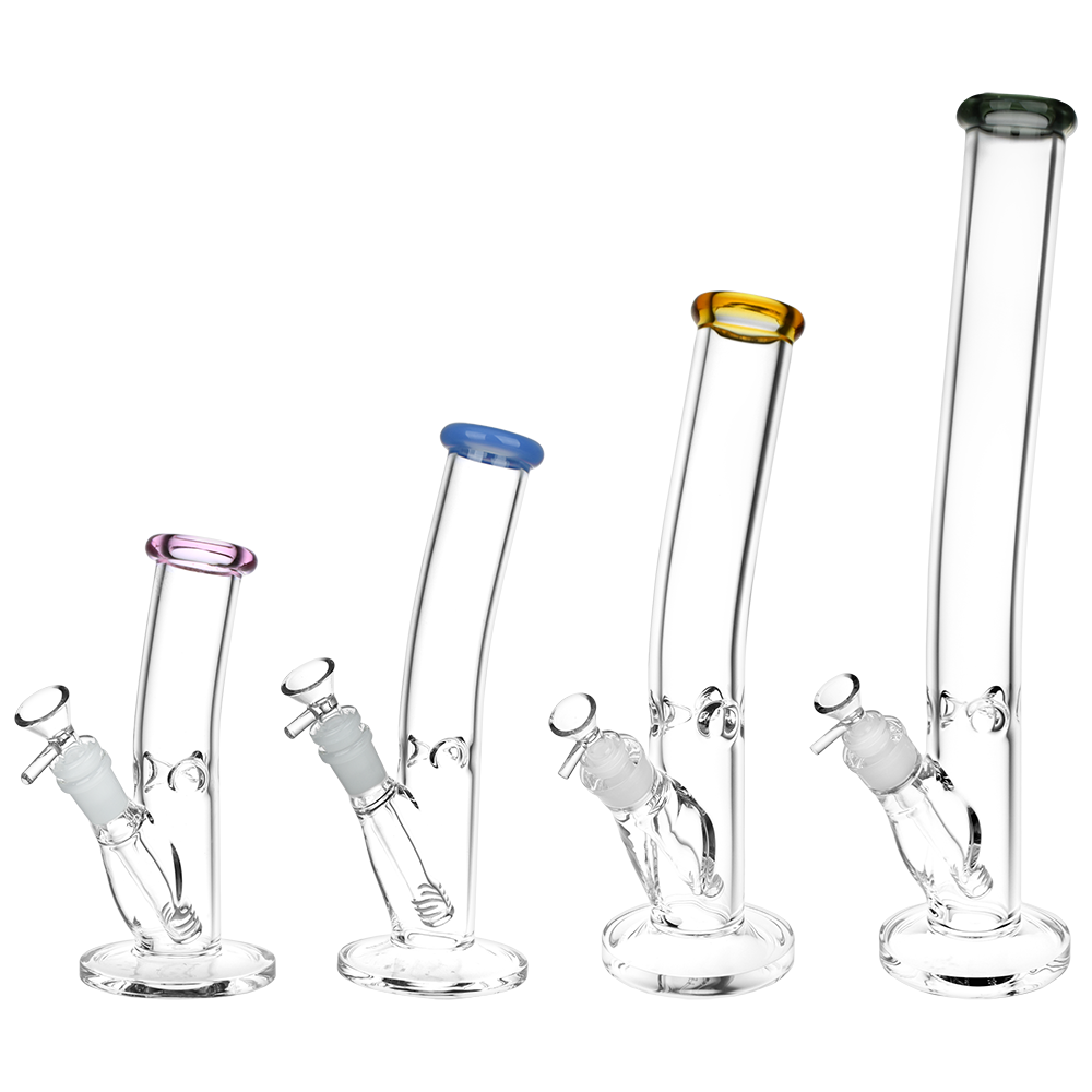 Classic Bent Neck Glass Straight Tube Bongs