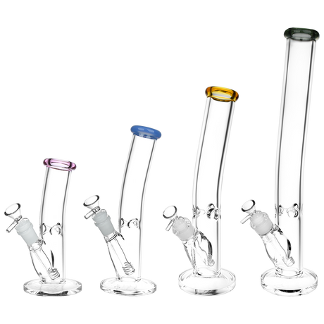 Classic Bent Neck Glass Straight Tube Bongs