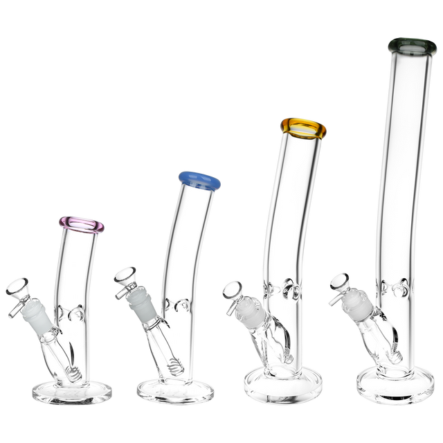 Classic Bent Neck Glass Straight Tube Bongs