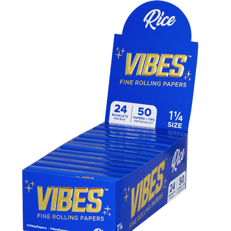 VIBES 1.25" Papers with Tips Box (24 Pack)