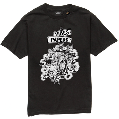 VIBES Goat Black T Shirt