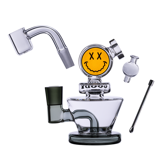 Goody Glass Big Face Mini Dab Rig Kit