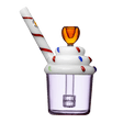 Goody Glass Cupcake Sprinkle Bubbler